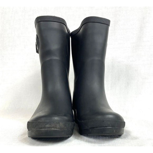 Chooka Delridge Fleece Lined Mid Calf Waterproof Rain Boots Womens Size 7 Black - Picture 3 of 16